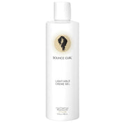 White Bounce Curl Light Hold Creme Gel bottle, 12 fl oz, with gold and black logo.