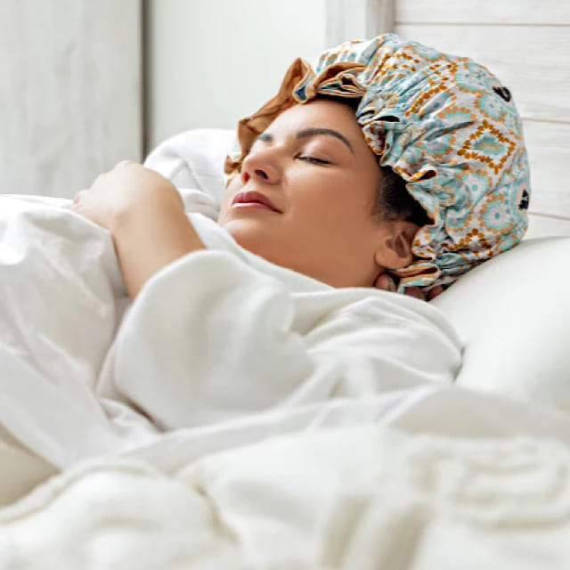 Bounce Curl Reversible Satin Hair Bonnet-Bonnet-Aladin Beauty