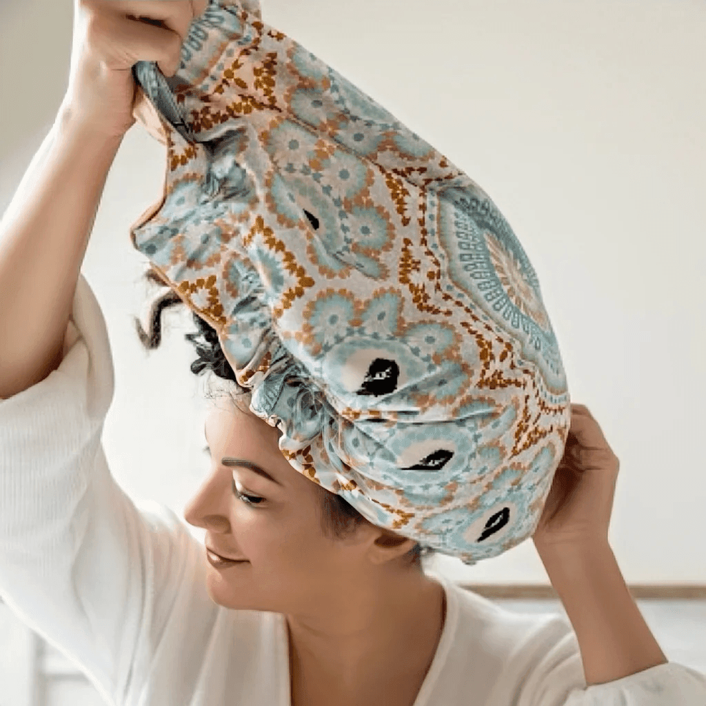 Bounce Curl Reversible Satin Hair Bonnet-Bonnet-Aladin Beauty