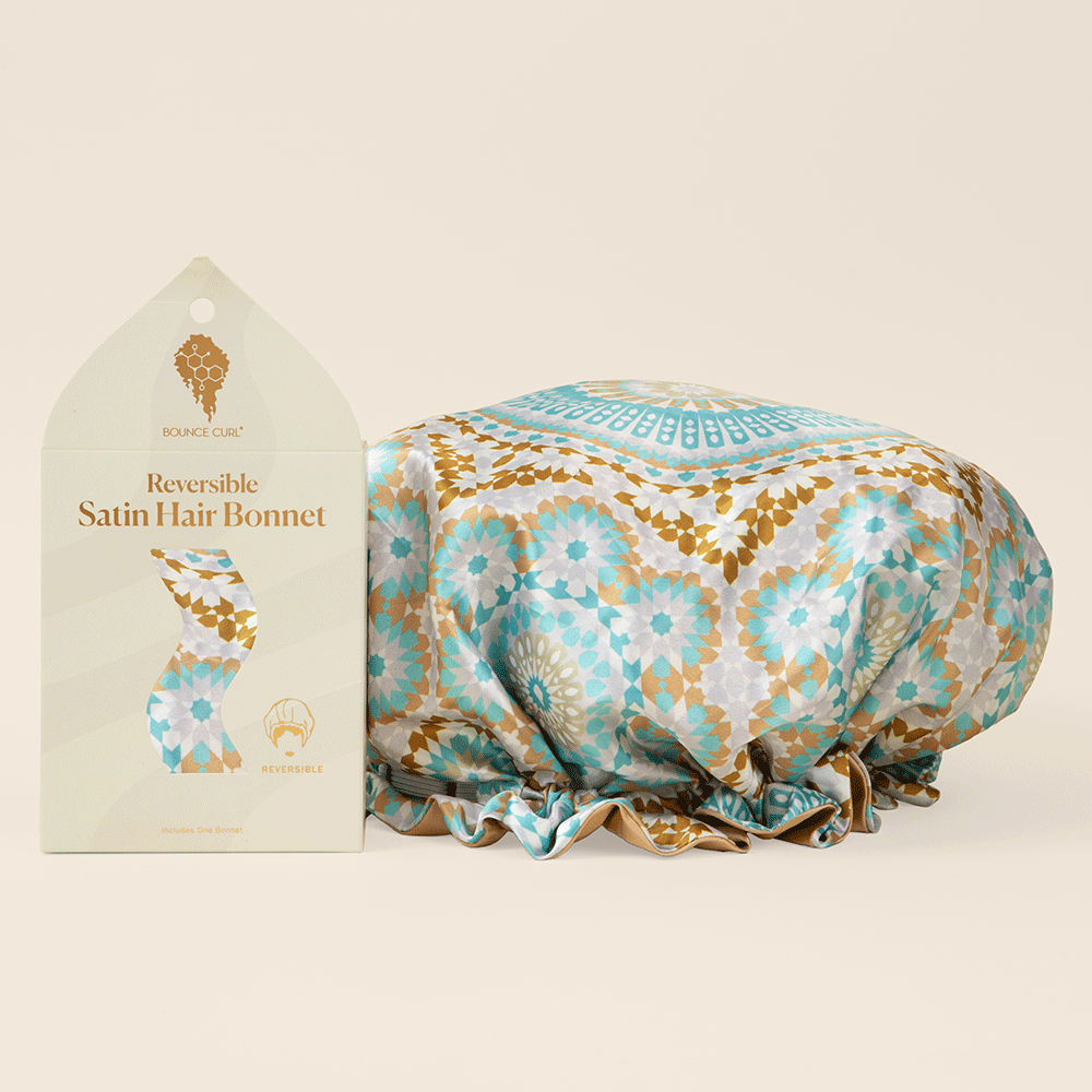Bounce Curl Reversible Satin Hair Bonnet-Bonnet-Aladin Beauty