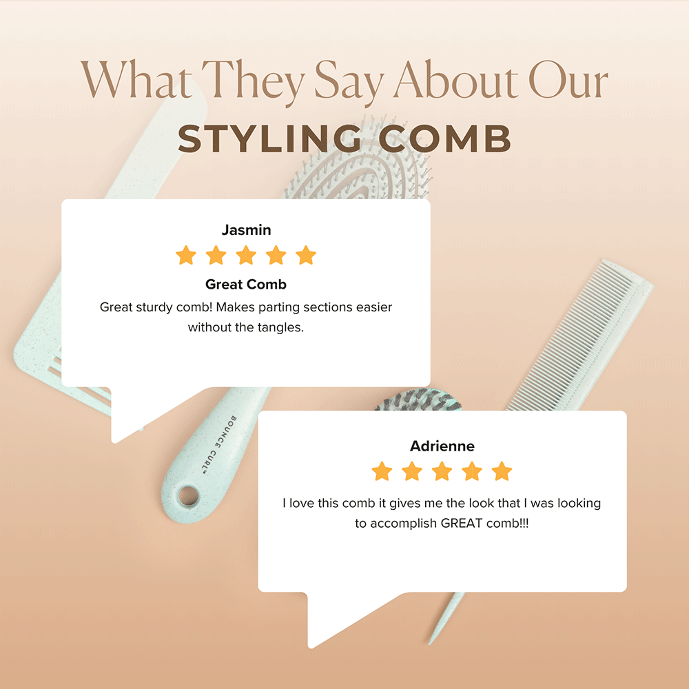 Bounce Curl Styling Comb (Teal)-Styling Comb-Aladin Beauty