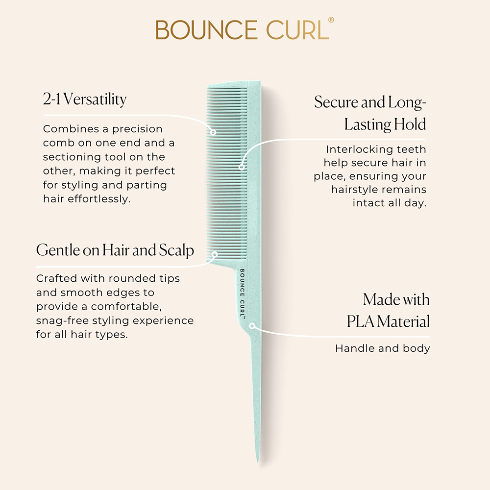 Bounce Curl Styling Comb (Teal)-Styling Comb-Aladin Beauty