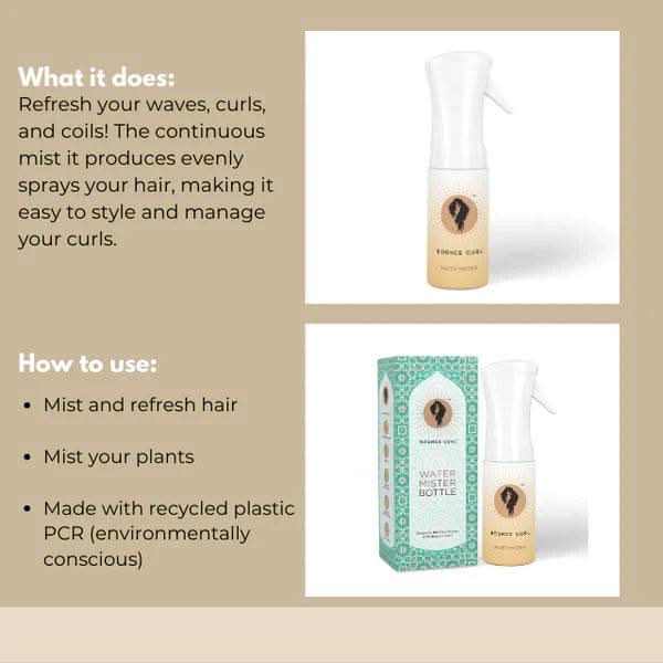 Bounce Curl Water Mister Spray Bottle 200ml-Spray Bottle-Aladin Beauty