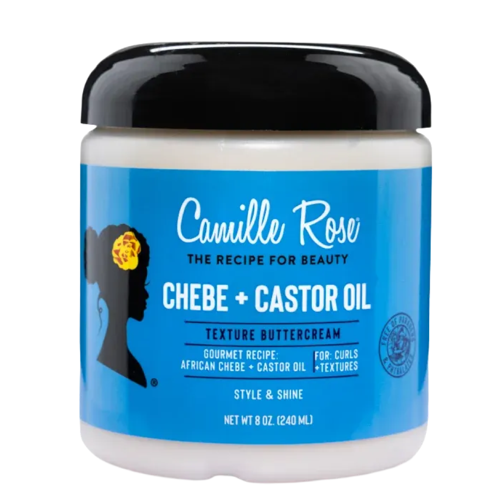 Camille Rose Schwarzes Rizinusöl + Chebe Butter Creme 240ml