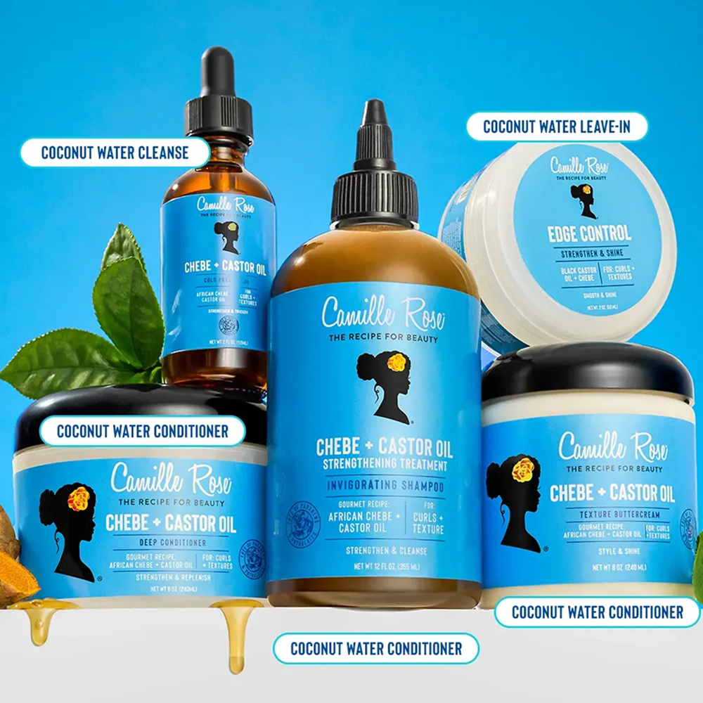 Camille Rose Schwarzes Rizinusöl + Chebe Butter Creme 240ml