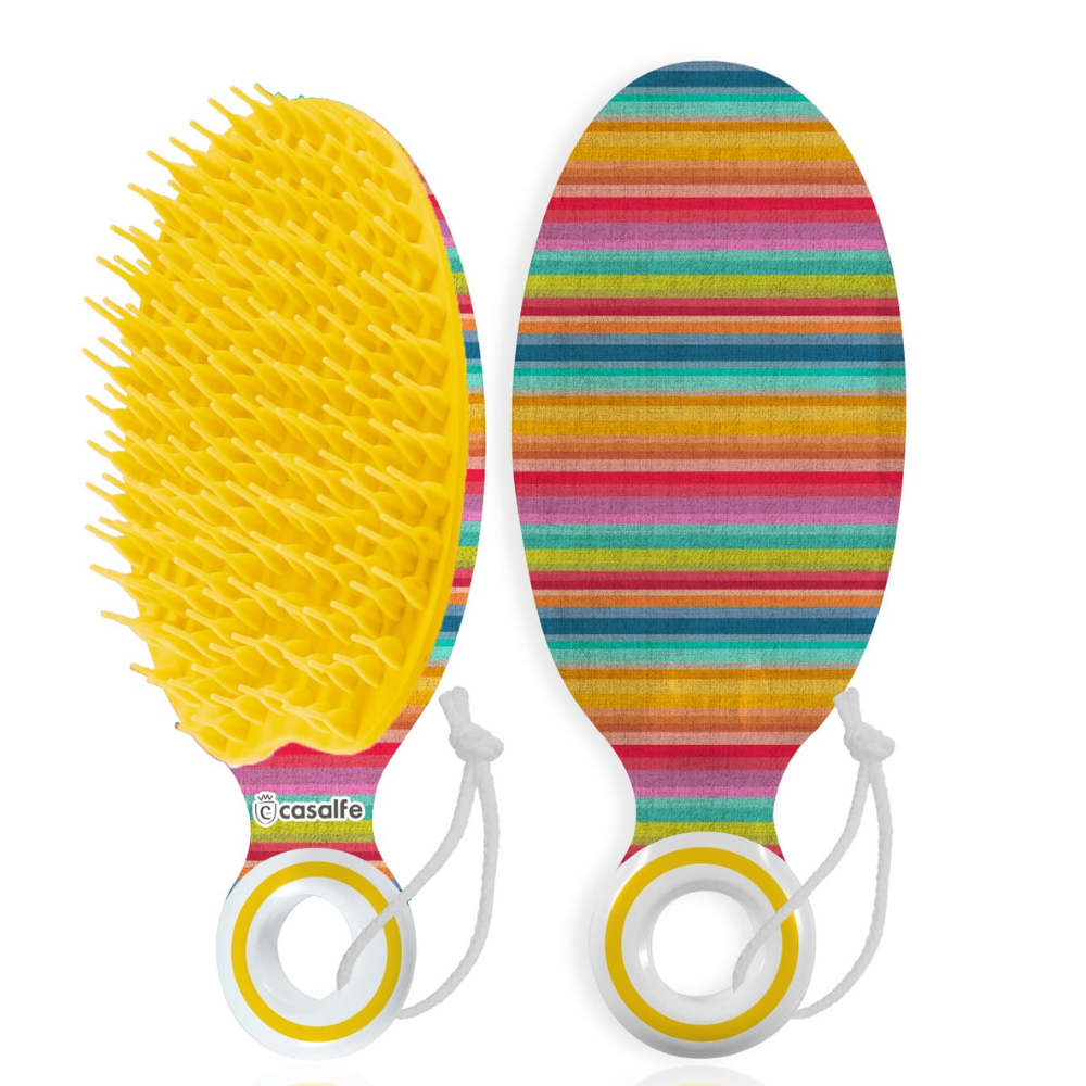 Casalfe Yellow Detangling and Draining Brush-Styling Brush-Aladin Beauty