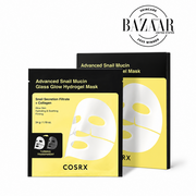 Cosrx Advanced Snail Mucin Glass Glow Hydrogel Gesichtsmasken 34g | 3er-Pack