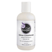 White Curl Keeper Cream Conditioner bottle with purple logo, 100ml.