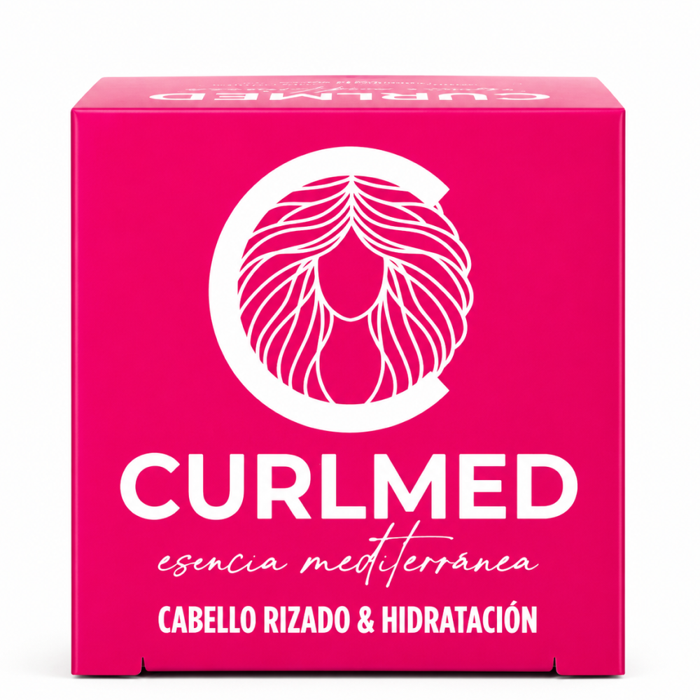 CurlMed festes Shampoo für lockiges Haar und Feuchtigkeitspflege 80g