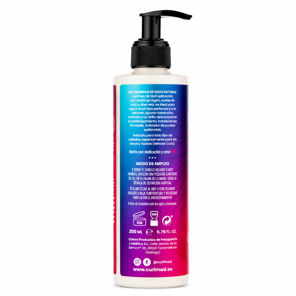 CurlMed Flüssiges Locken-Definier-Gel 200ml