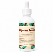 White Ecoslay Cayenne Lemon Squeeze 2oz hair growth oil bottle with a dropper top and ingredient list.