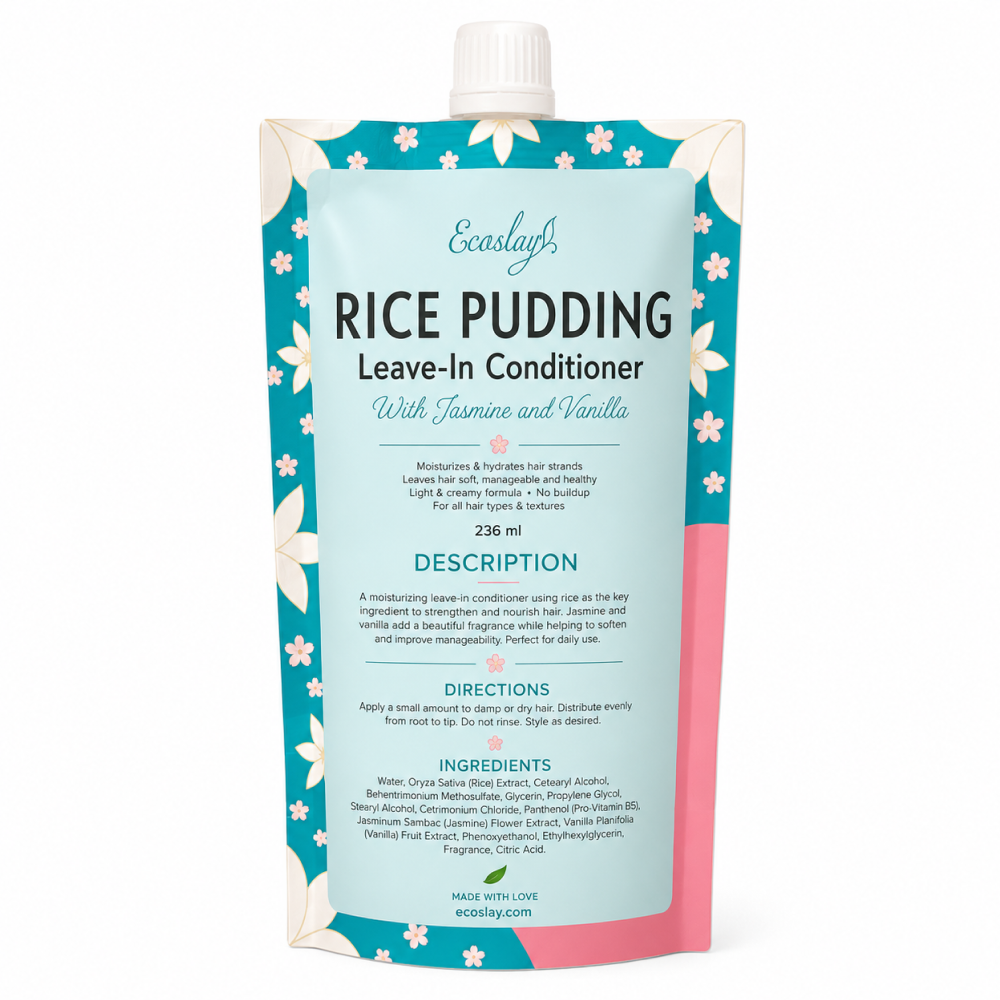 Ecoslay Reispudding Leave-In Conditioner und Feuchtigkeitspflege 237ml
