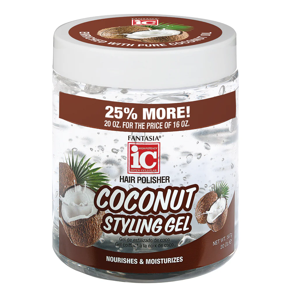 Fantasia IC Coconut Styling Gel 20oz-All-Aladin Beauty