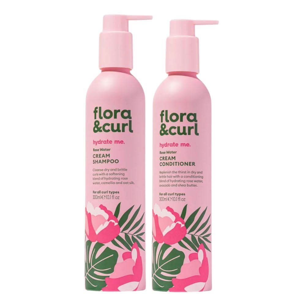 Flora & Curl Hydrate Me Rosenwasser Reinigungs-Duo