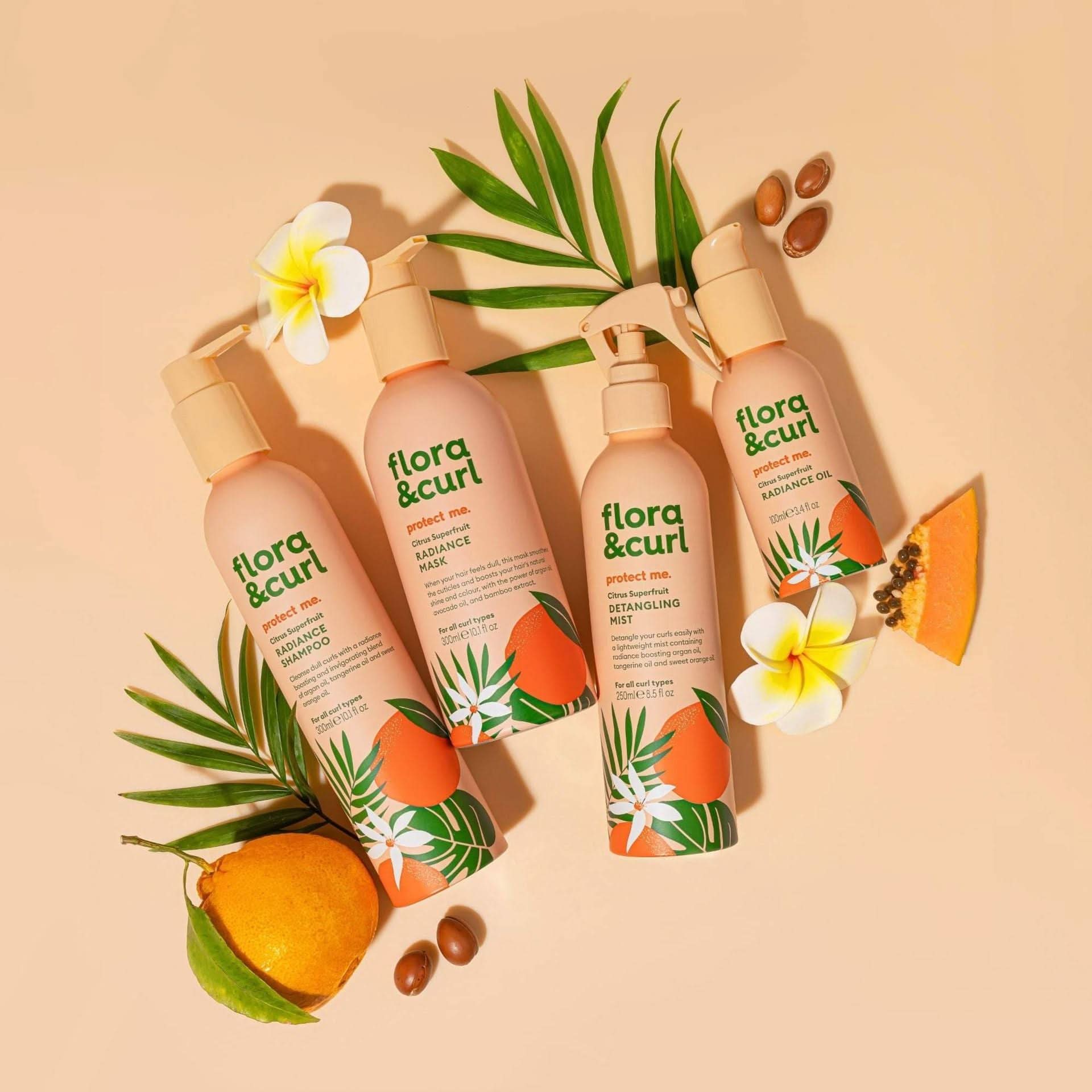 Flora & Curl Protect Me Citrus Superfruit Glanz Shampoo 300ml