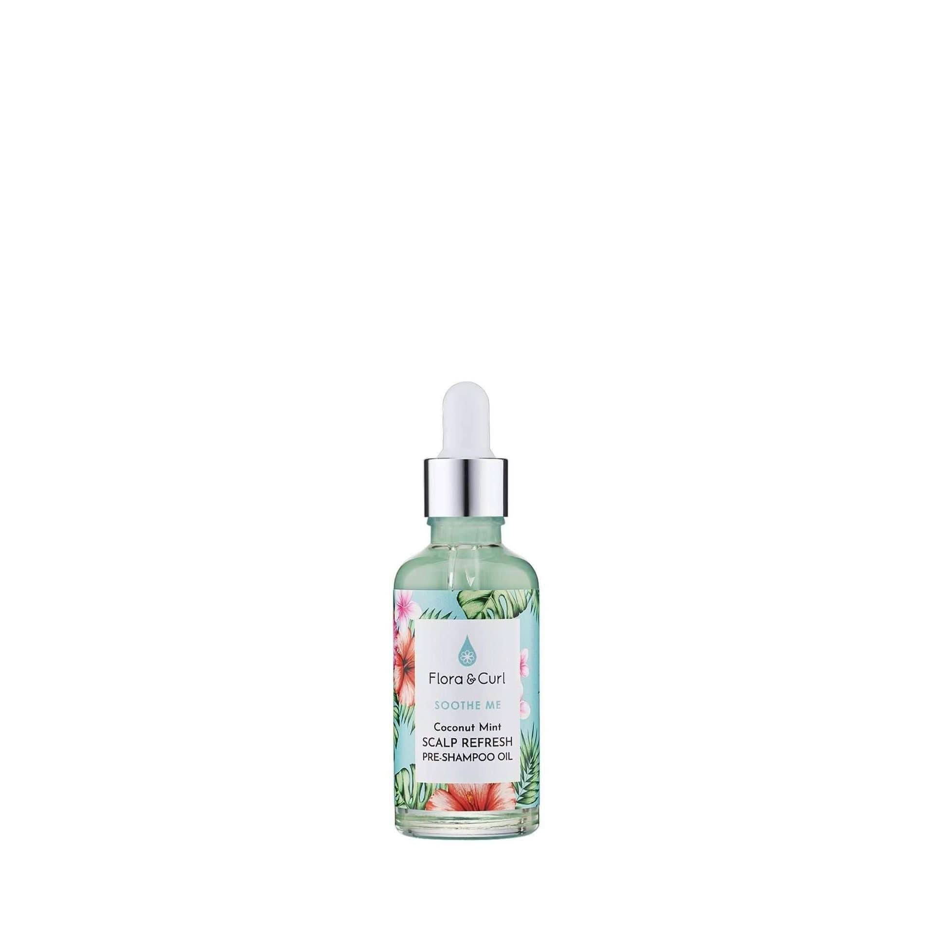 Flora & Curl Soothe Me Coconut Mint Scalp Refresh Pre-Shampoo Oil 100ml