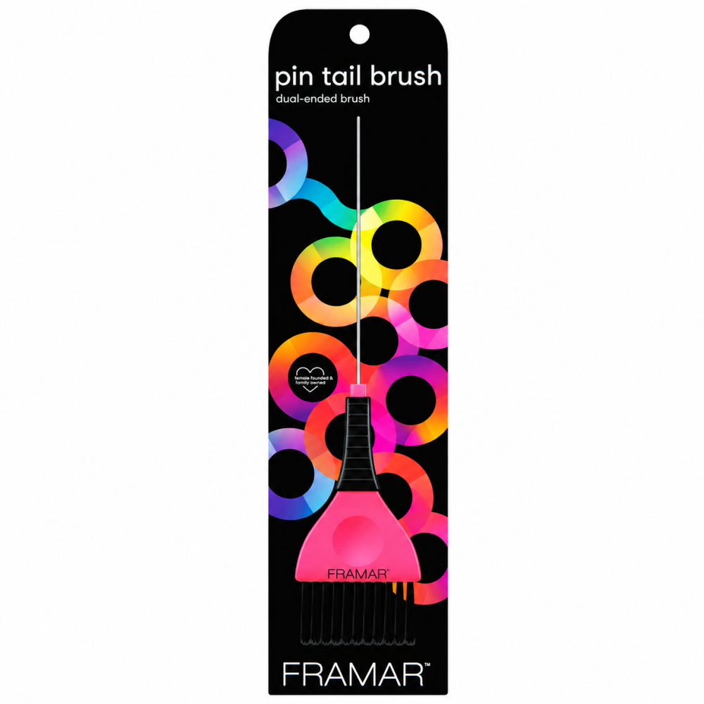 Framar Color Brush mit spitzem Stiel Rosa