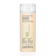 Giovanni Eco Chic Tea Tree Triple Treat Invigorating Shampoo, 8.5 fl oz, with white flip-top cap.