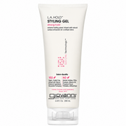 White Giovanni Eco Chic L.A. Hold Styling Gel tube with pink text accents and a clear cap.