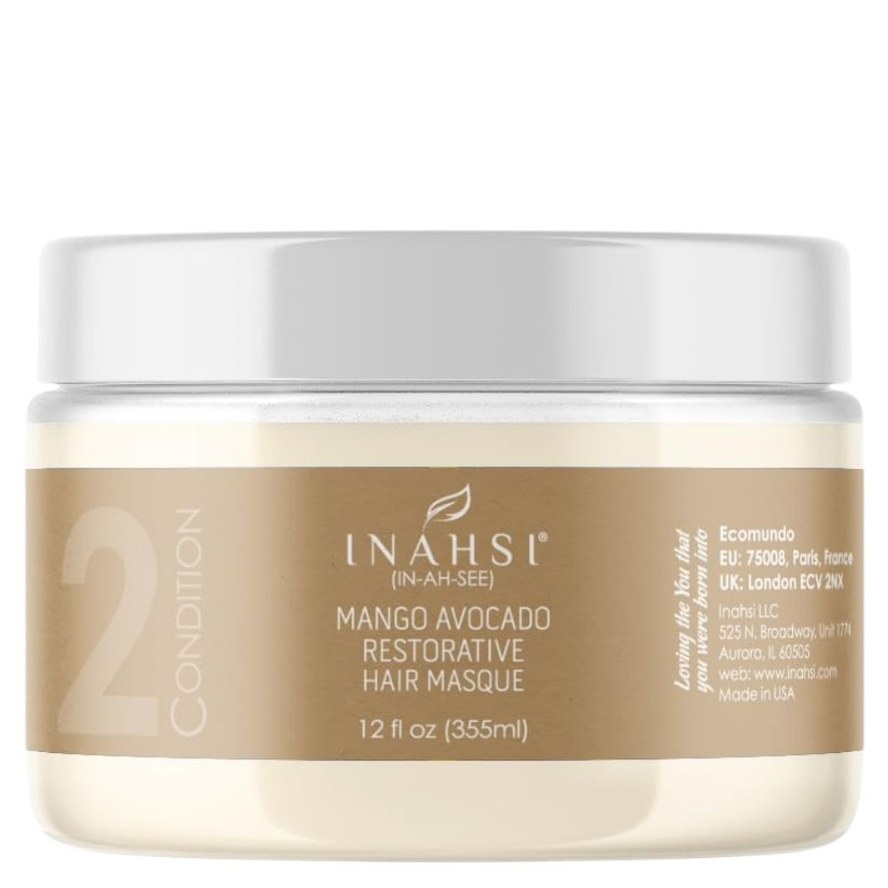 Inahsi Naturals Mango-Avocado aufbauende Haarmaske