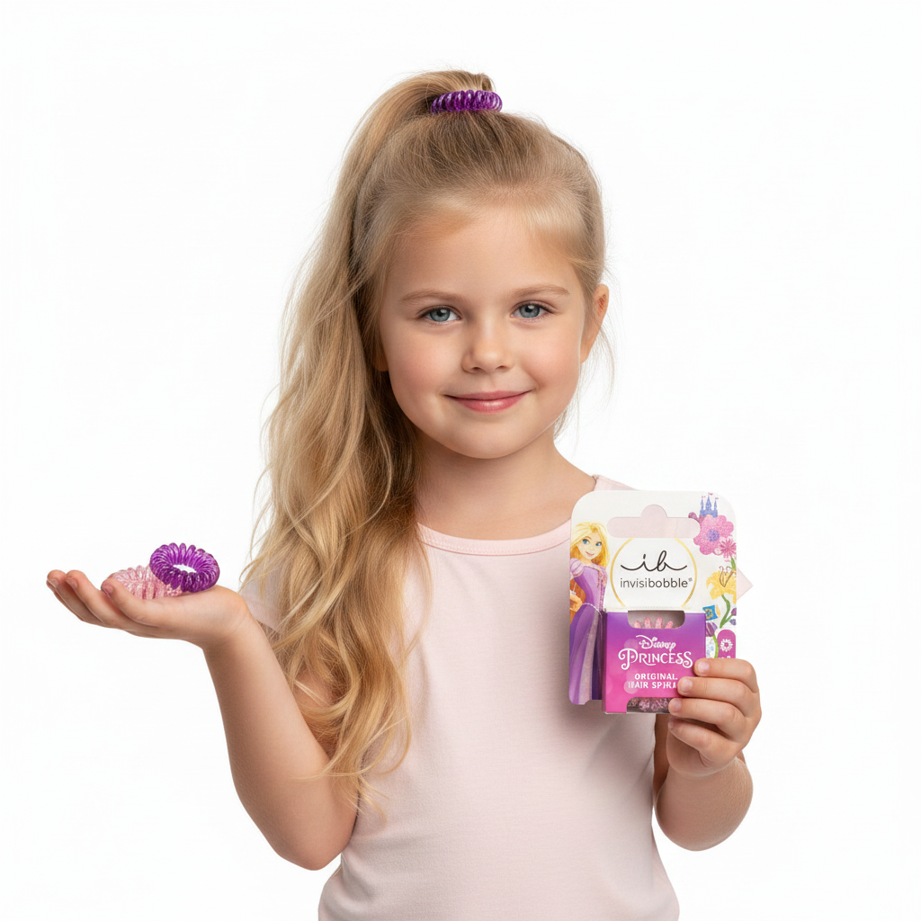 Invisibobble Kids Original Disney Rapunzel Strawberry 3 Stk.