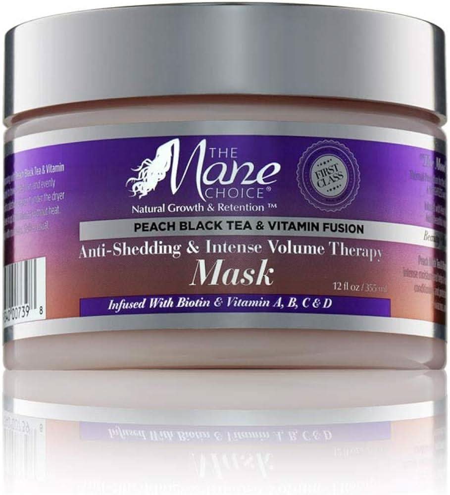 The Mane Choice Peach Black Tea and Vitamin Fusion Anti shedding and Intense Volume Therapy Mask 355ml - Aladin Beauty