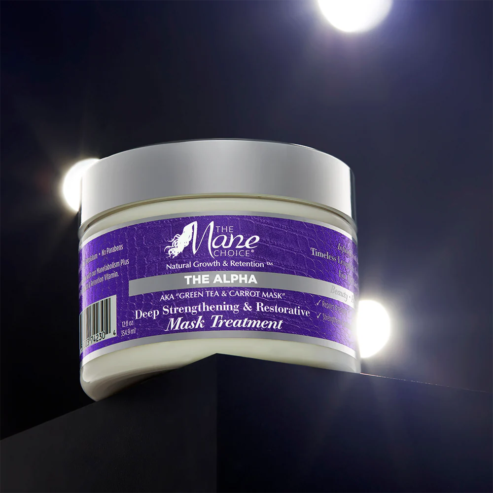 Mane Choice Alpha Grüner Tee & Karotte Tiefenwirksame kräftigende & regenerierende Behandlungsmaske 354ml