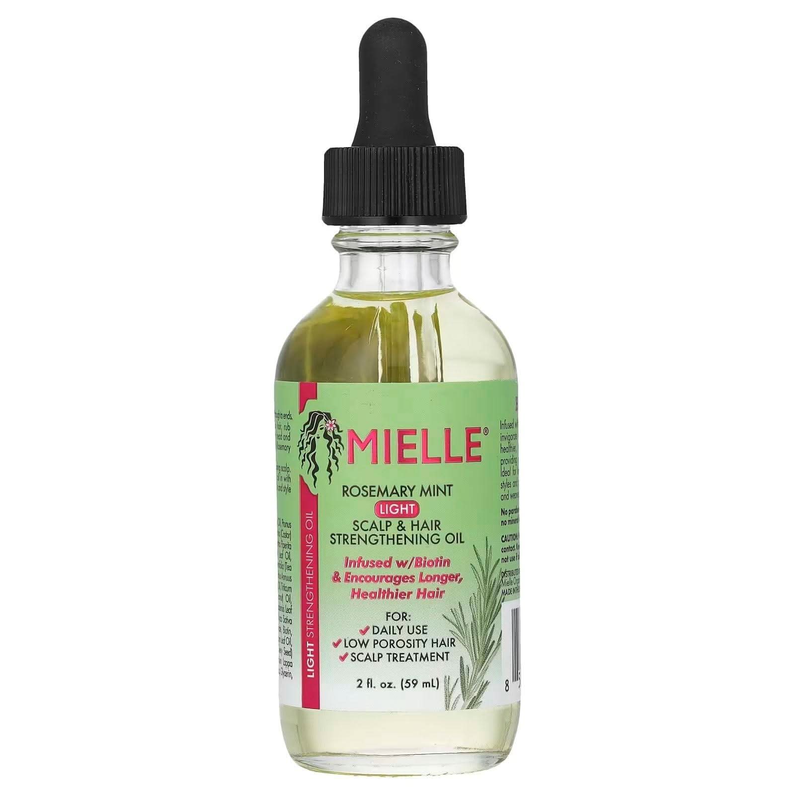 Mielle Rosemary Mint Scalp & Hair Strengthening Oil (Light) 59ml - Aladin Beauty