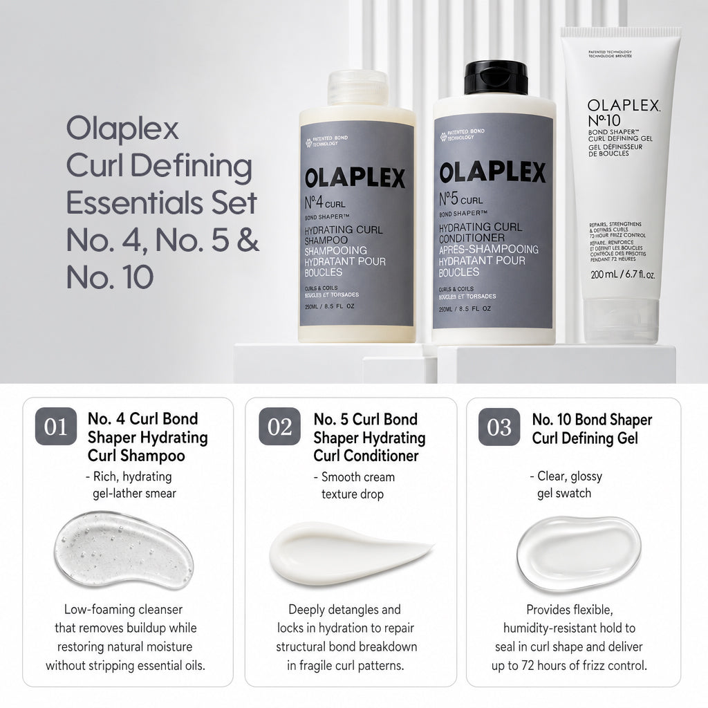 Olaplex Curl Defining Essentials Set Nr. 4, Nr. 5 & Nr. 10