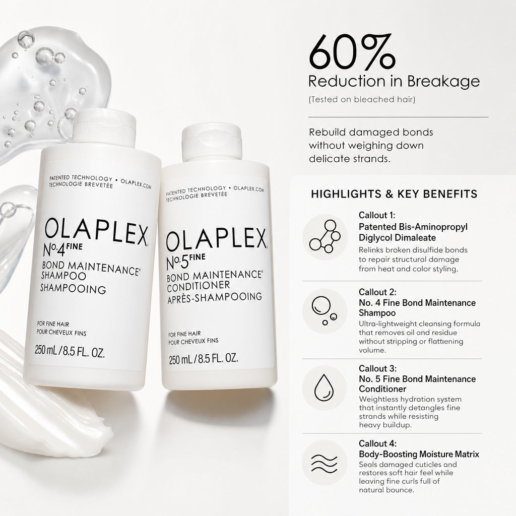 Olaplex Reparatur-Set für feines Haar Nr. 4 und Nr. 5