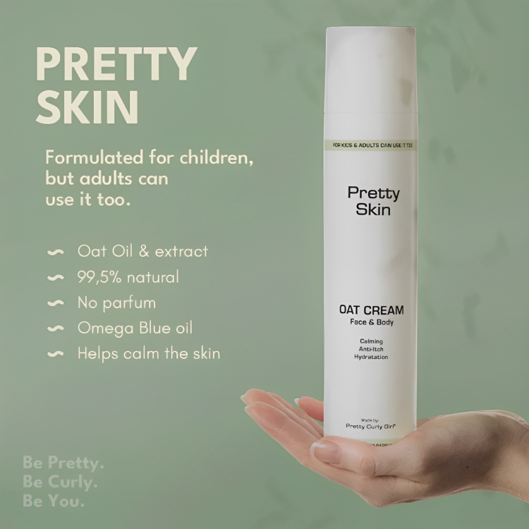 Pretty Curly Girl Oat Face and Body Moisturizing Cream 100ml