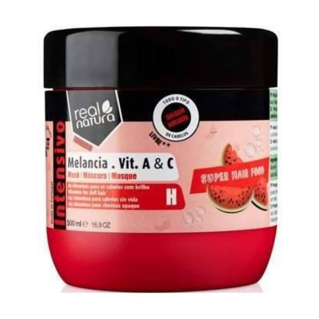Real Natura Super Hair Food Wassermelone Vitamin A + C Maske 500ml