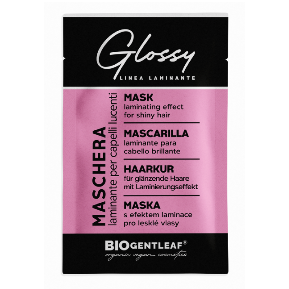 (Sachet) Bio Gentleaf Glossy Laminating Mask for Shiny Hair 7ml-Hair Mask-Aladin Beauty