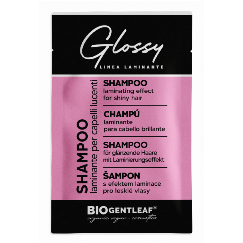 (Sachet) Bio Gentleaf Glänzendes laminierendes sulfatfreies Shampoo für glänzendes Haar 7ml
