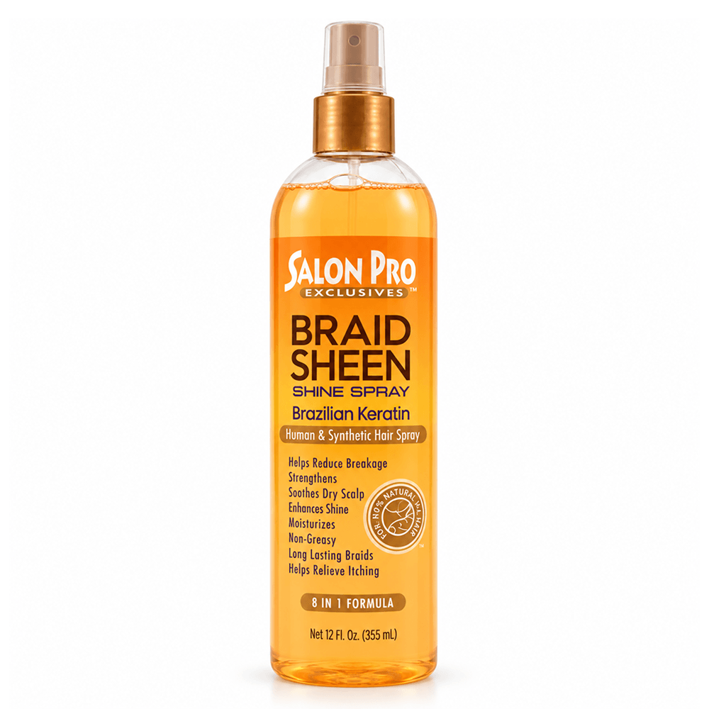 Salon Pro Braid Sheen Spray – Brasilianisches Keratin 12oz