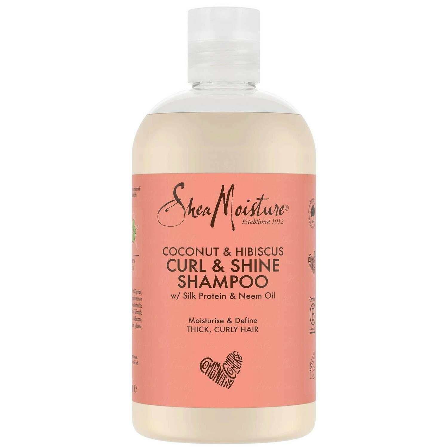 Shea Moisture Coconut & Hibiscus Curl & Shine Champú - Aladin Beauty