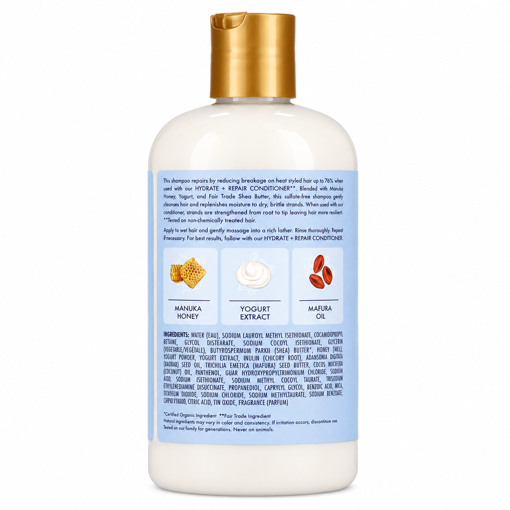 Shea Moisture Manuka Honig & Joghurt Hydrate + Repair Shampoo 384ml
