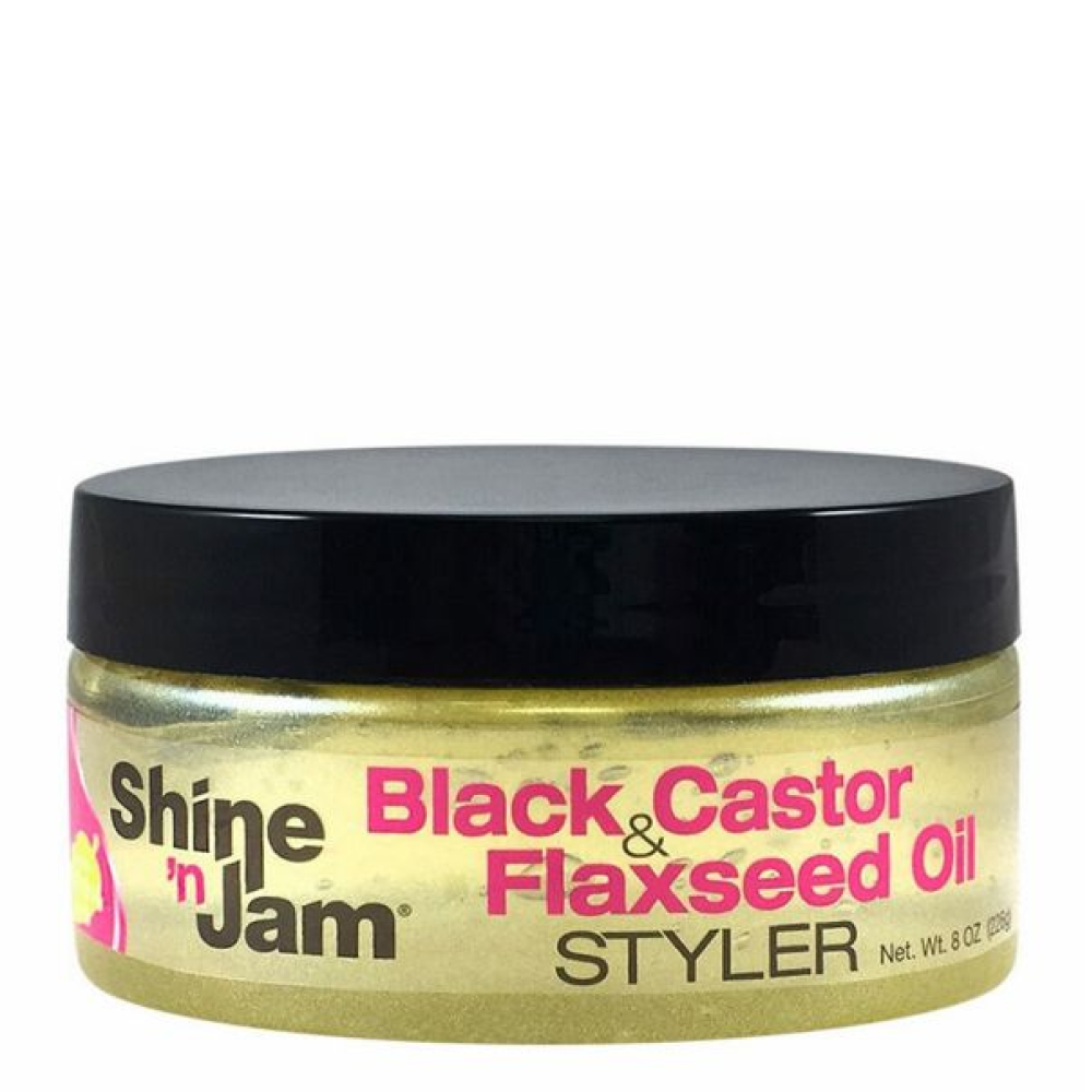 Shine 'n Jam Black & Castor Flaxseed Oil Styler