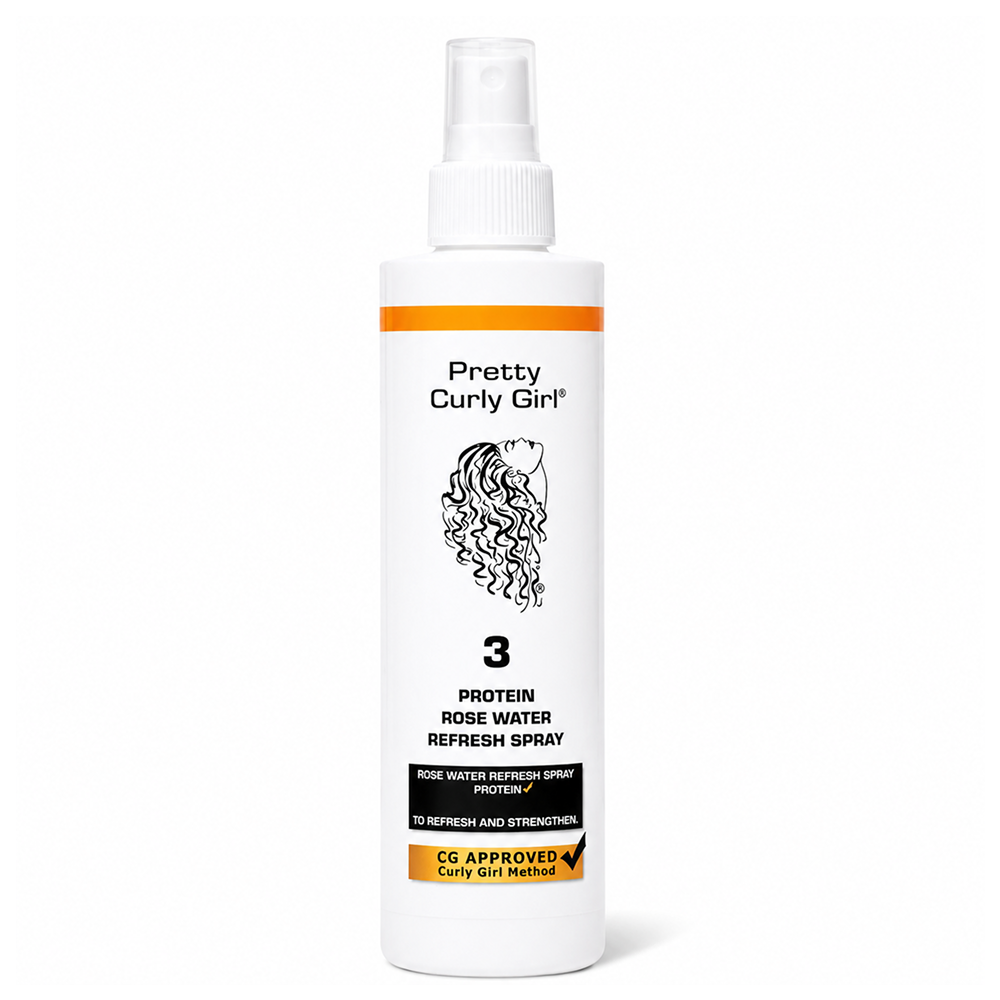 Pretty Curly Girl Protein Rosenwasser Refresh Spray 200ml
