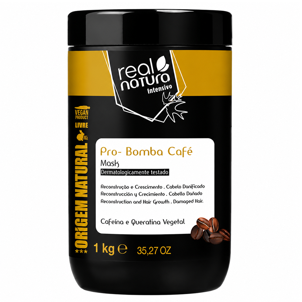 Real Natura Coffee Repair Bomb Pro Maske 1kg