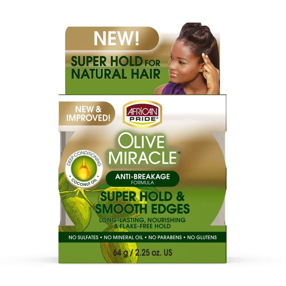 African Pride Olive Smooth Edges Control Gel