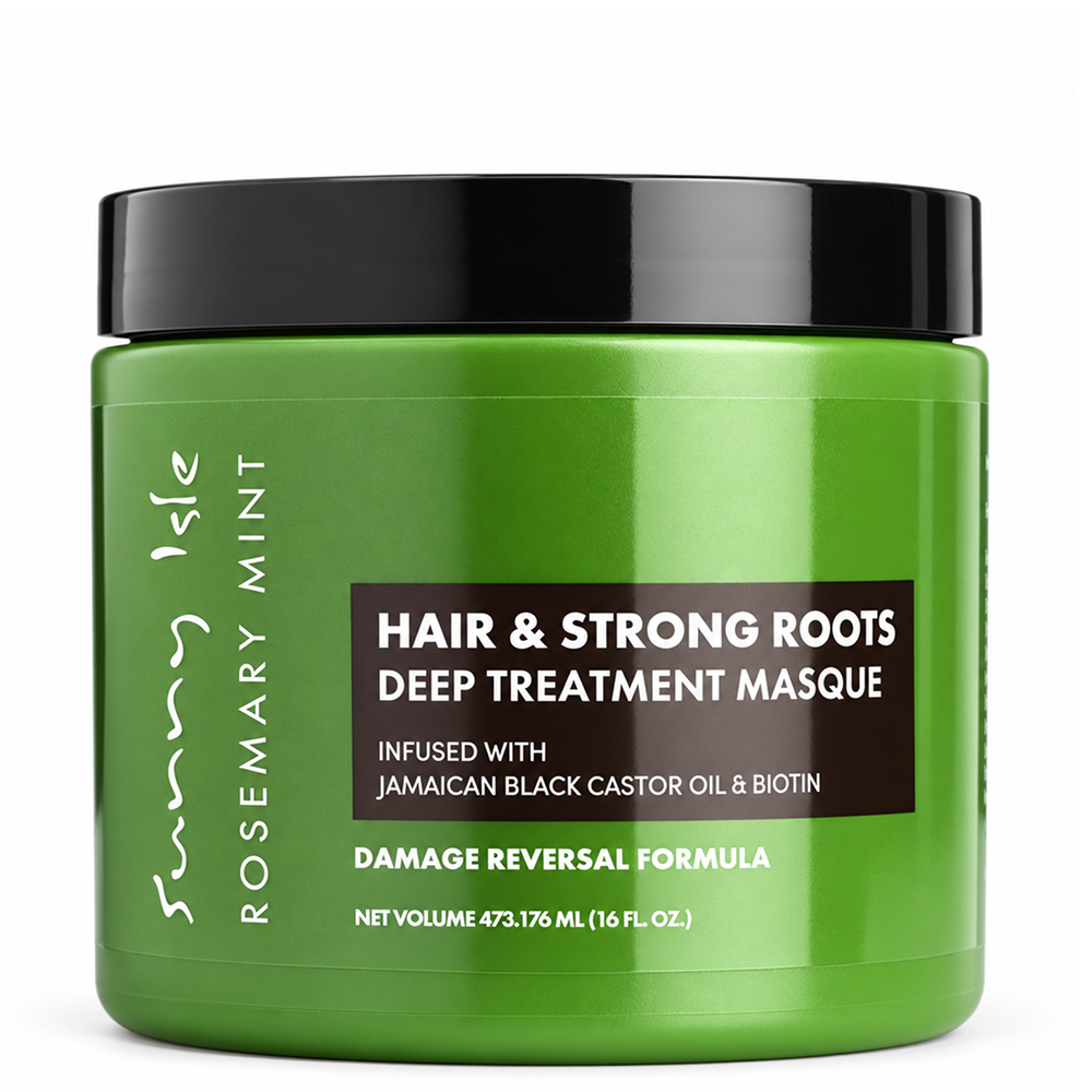 Sunny Isle Rosmarin Minze Haar & Strong Roots Haarmaske 473ml