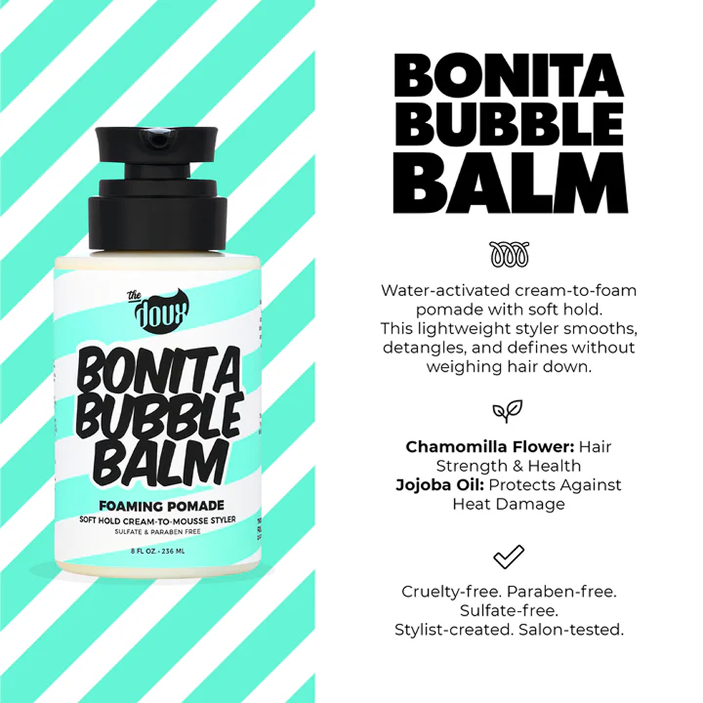 The Doux Bonita Bubble Balm Foaming Pomade 8oz-Styling Cream-Aladin Beauty