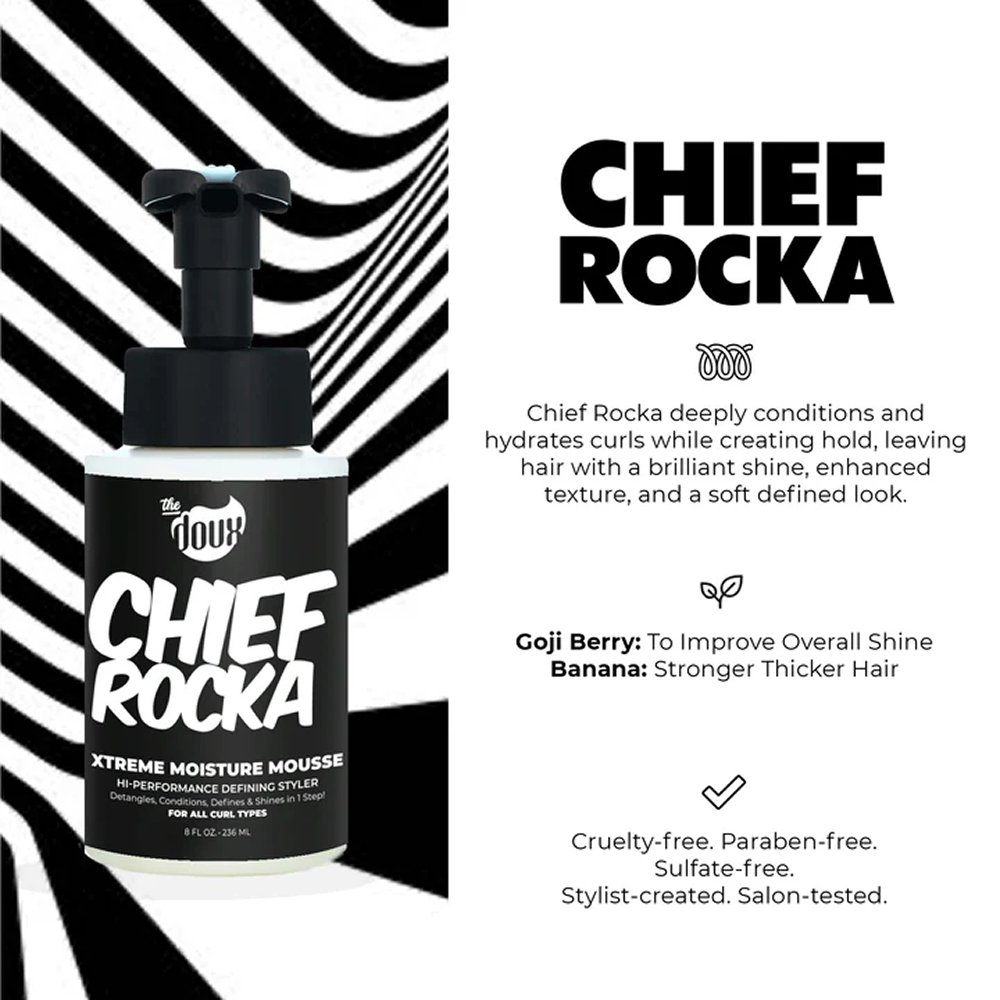 The Doux Chief Rocka Xtreme Mousse 8oz-Styling Mousse-Aladin Beauty
