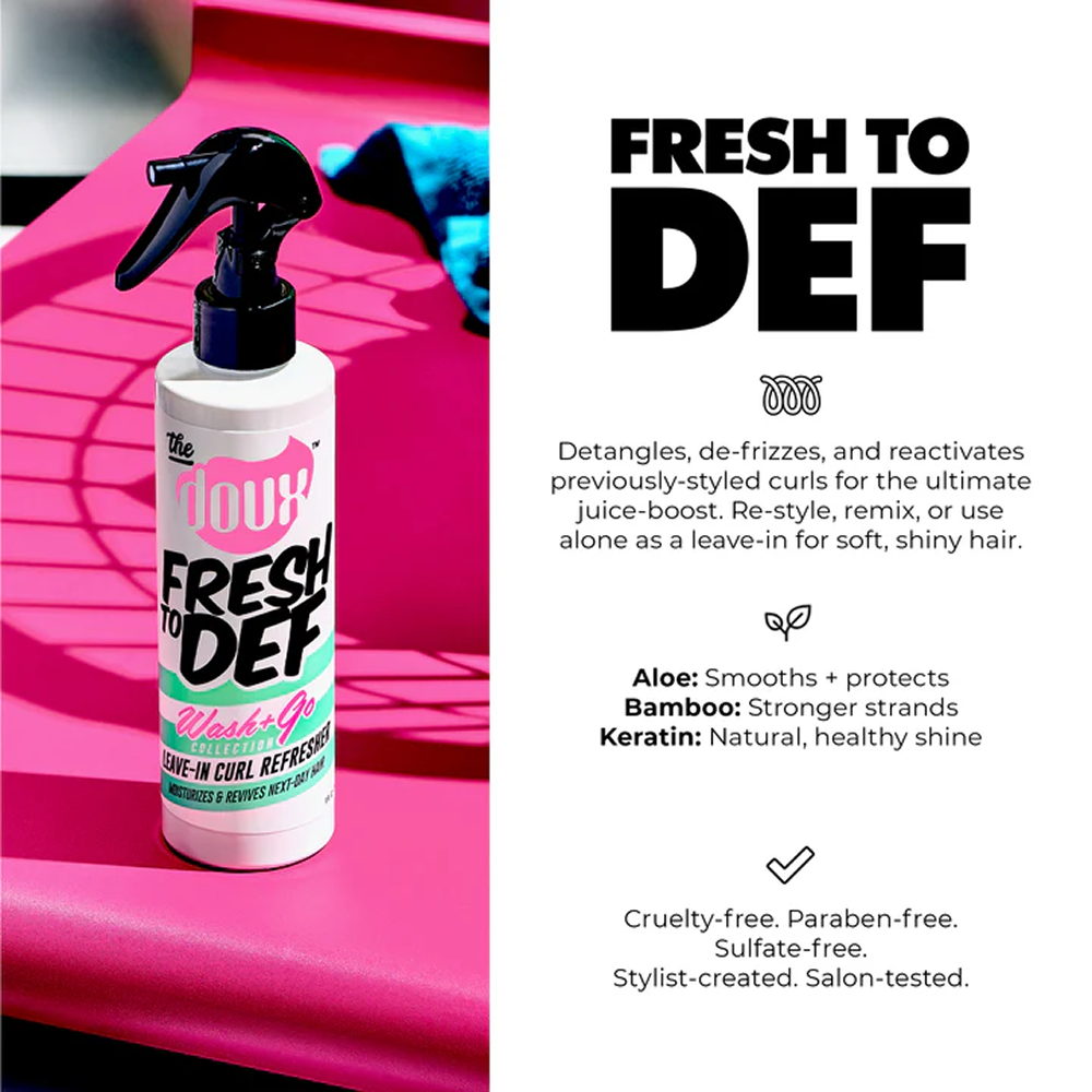 The Doux Fresh To Def Wash + Go Leave-in Curl Refresher 236ml-Curl Refresher-Aladin Beauty