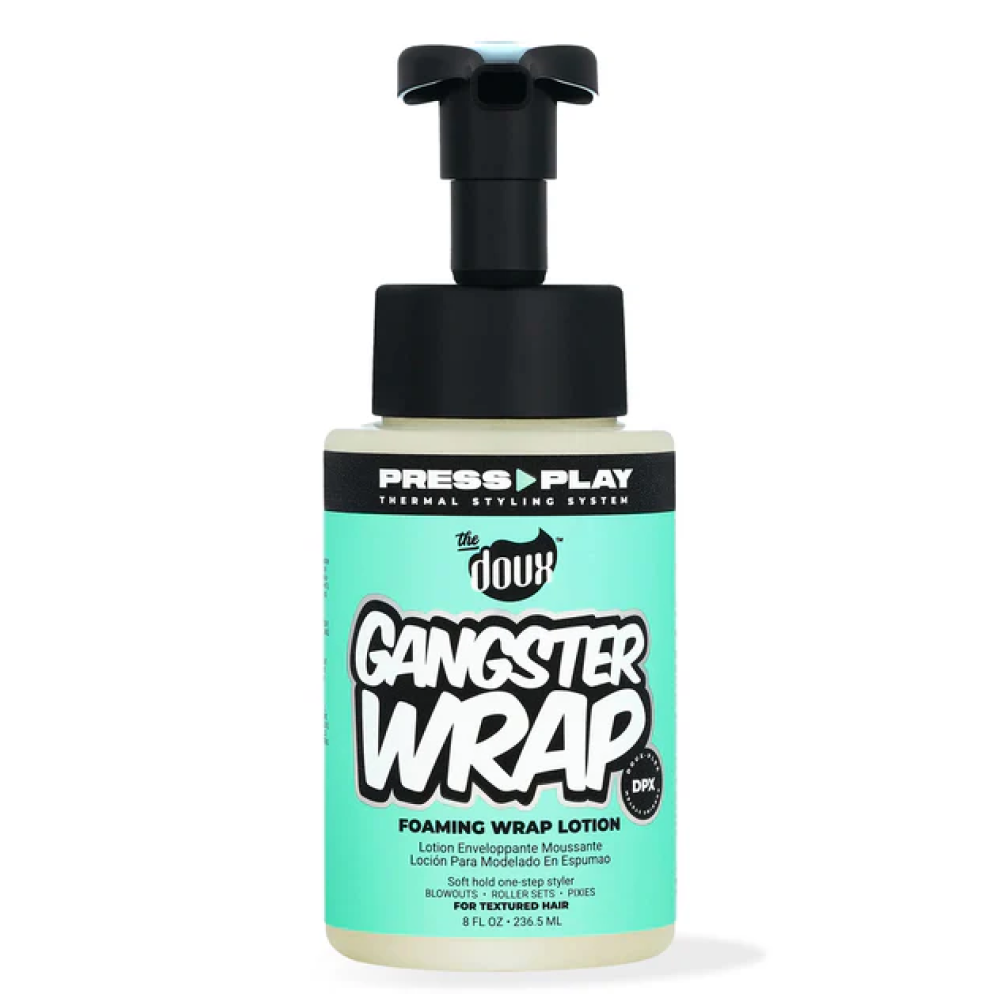 The Doux Press Play Gangster Wrap Foam Wrap Lotion 8oz-Styling Mousse-Aladin Beauty