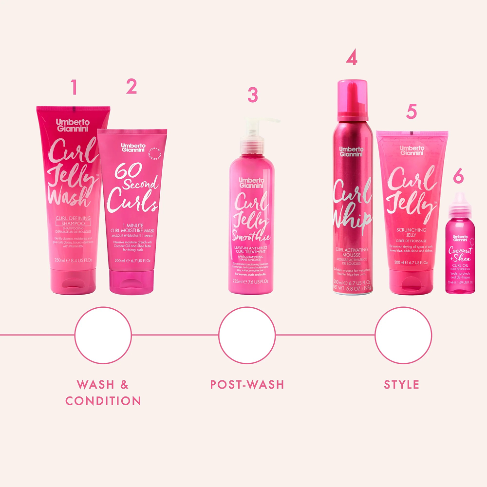 Umberto Giannini 60 Seconds Curls 1 Minute Locken Feuchtigkeitsmaske 200ml