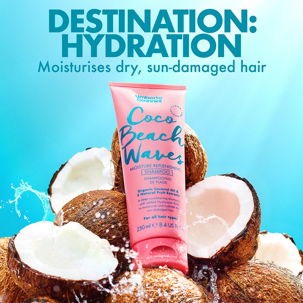 Umberto Giannini Coco Beach Waves Feuchtigkeitsspendendes Shampoo 250ml