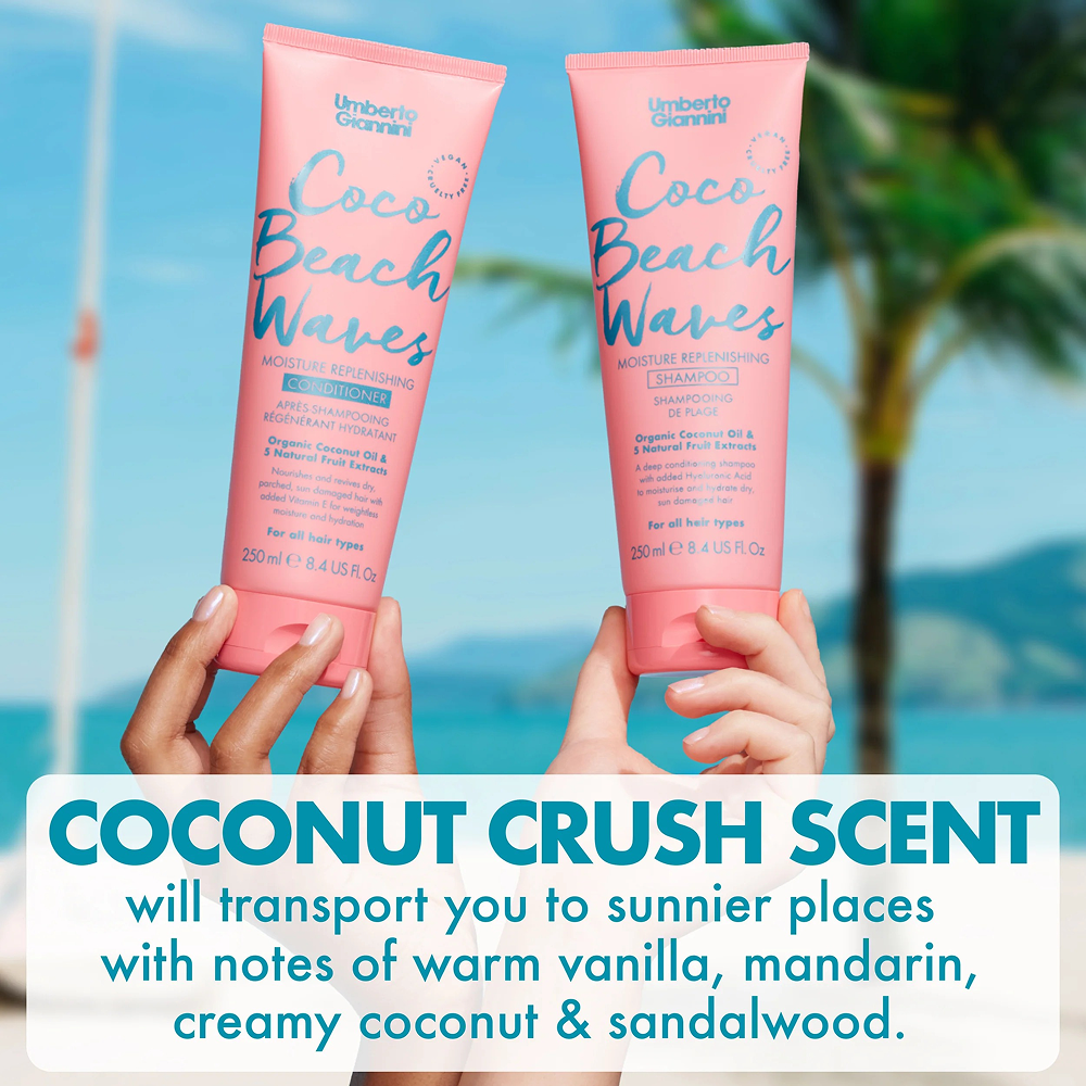 Umberto Giannini Coco Beach Waves Feuchtigkeitsspendendes Shampoo 250ml
