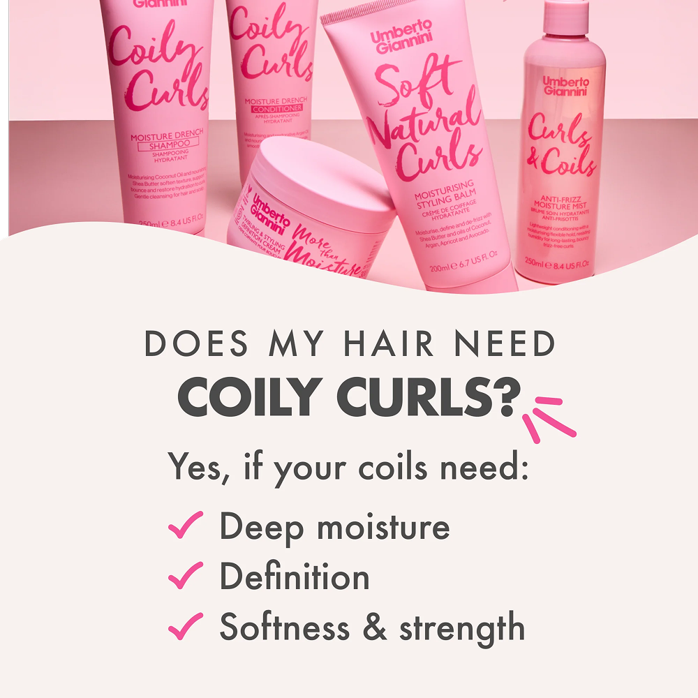 Umberto Giannini Coily Curls Moisture Conditioner 250ml